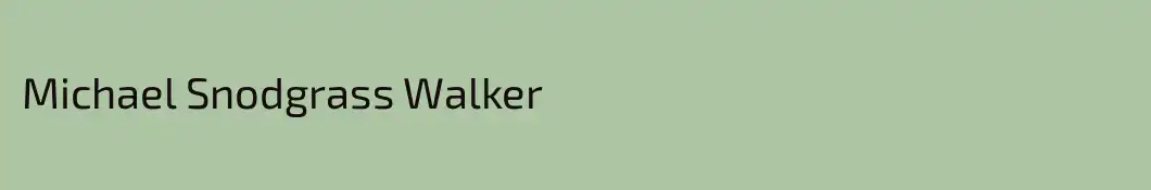 Michael Snodgrass Walker